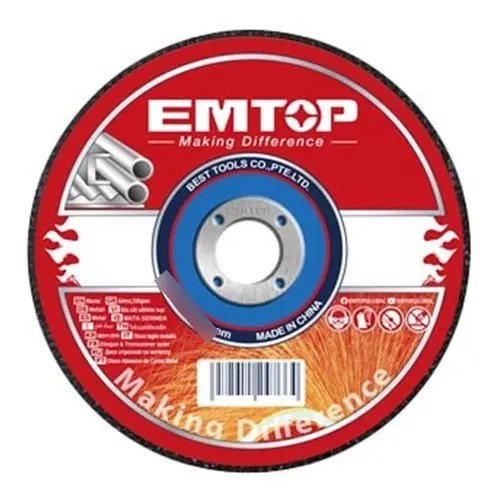 Disco De Corte Emtop 115mm 4.5 Pulgadas Amoladora Óxido De Aluminio Pack 50 Rojo - Imagen 2