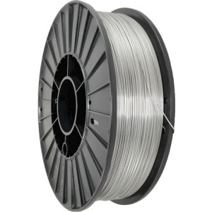 Alambre Mig P/ Soldar Sin Gas Flux 0,8mm Rollo 1 Kg Wolfer Plateado