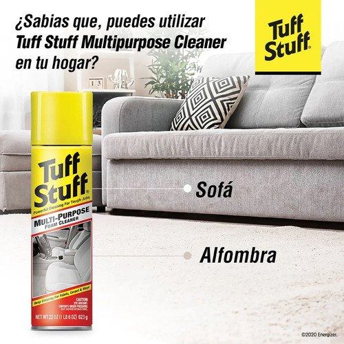Stp Tuff Stuff - Limpiador En Espuma Multiuso 623 G - Limpia Tapicería Tela Alfombra Y Vinilo - Removedor De Manchas Para Auto Y Hogar En Aerosol - Imagen 8