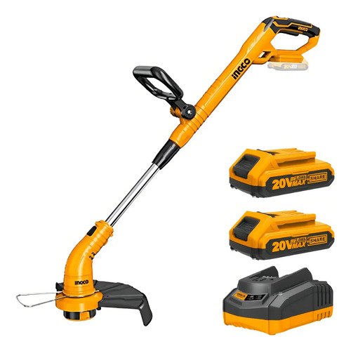 Cortadora De Césped Con Batería De 20 V. Cgtli2018 - Ingco Naranja