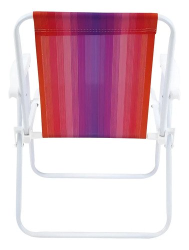 Silla De Playa, Porche, Piscina Alta De Acero, 110 Kg, Color: Rojo - Imagen 8