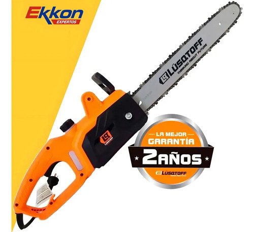 Motosierra Eléctrica Lusqtoff 2000w Espada 40cm Esl2000-8 Color Naranja - Imagen 2