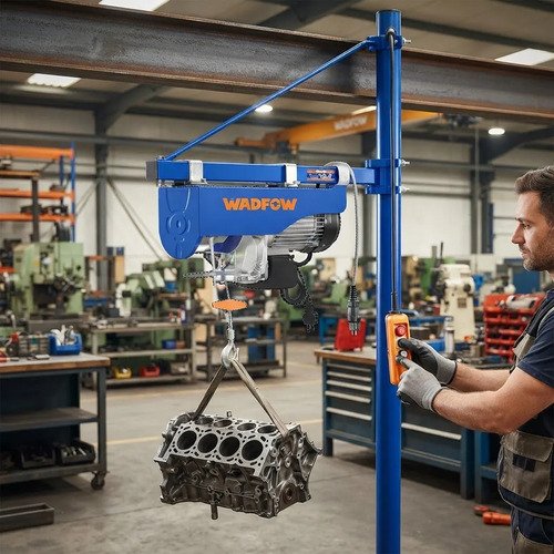 Soporte Para Aparejo Electrico 300kg 1100mm Wadfow Azul 1 - Imagen 3