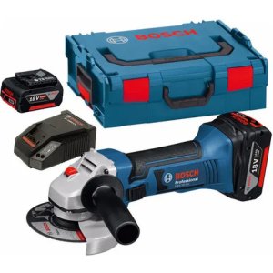 Amoladora Inalambrica A Batería Bosch Gws18vli 18v Color Azul