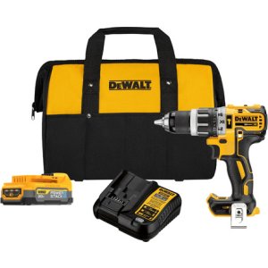 Taladro Atornillador Con Percutor 20v 1 Batería Dewalt Amarillo 50hz/60hz