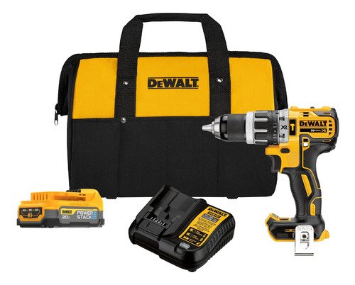 Taladro Atornillador Con Percutor 20v 1 Batería Dewalt Amarillo 50hz/60hz
