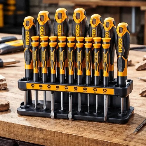 Ff Juego 18 Destornilladores Ingco Hksd1828 Industrial Torx - Imagen 3