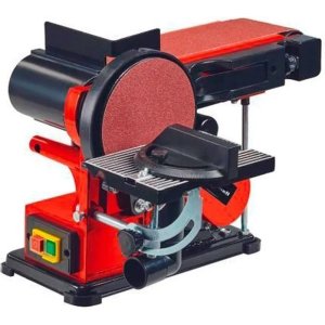 Lijadora De Banda Y Disco Einhell Tc-us 380 Con Sistema Velcro Roja Y Negra 50hz 380w Rojo/negro 50 Hz