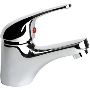 Grifería Monocomando Baño Lavatorio Dmc Capri Metal Gris Cerámico Cromado