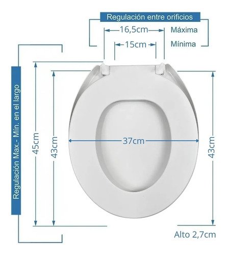 Tapa De Inodoro Confort Eco Básica / Atlas - Primafer Blanco - Imagen 7