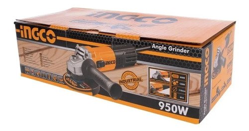 Amoladora Angular 4½ Ingco Ag95018 950w Color Amarillo Frecuencia 50 - Imagen 2