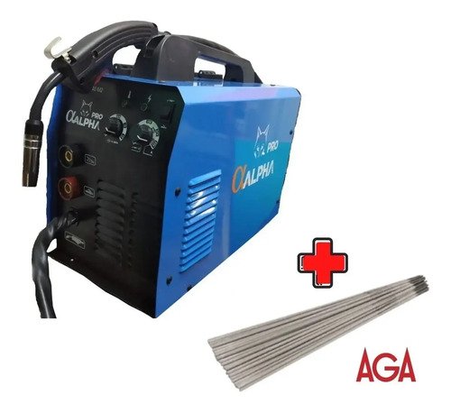 Soldadora Inverter Mig C/ Gas / Flux Alpha Pro 160amp 2en1 | Azul - Imagen 2