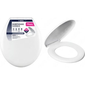 Asiento Tapa De Inodoro Blanca Plástico Universal Sanremo Co Blanco