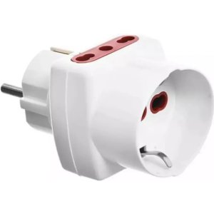 Adaptador Conatel Enchufe Schuko Universal 3 En Línea