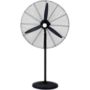 Ventilador Industrial De Pie 30 Pulgada 3 Velocidades Metal Estructura Negro 76.2 Cm