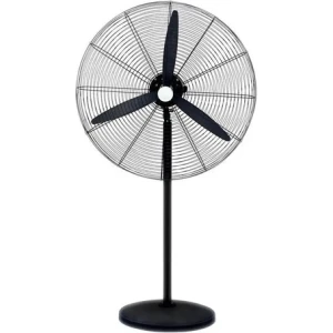 Ventilador Industrial De Pie 30 Pulgada 3 Velocidades Metal Estructura Negro 76.2 Cm