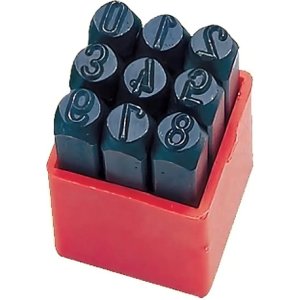 Numeros De Golpe Para Marcar 5 Mm 9 Piezas Punzones Acero