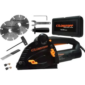 Acanaladora Pared Lusqtoff 1500w 2 Disco Maletín Accesorios Color Negro Frecuencia 50 Hz