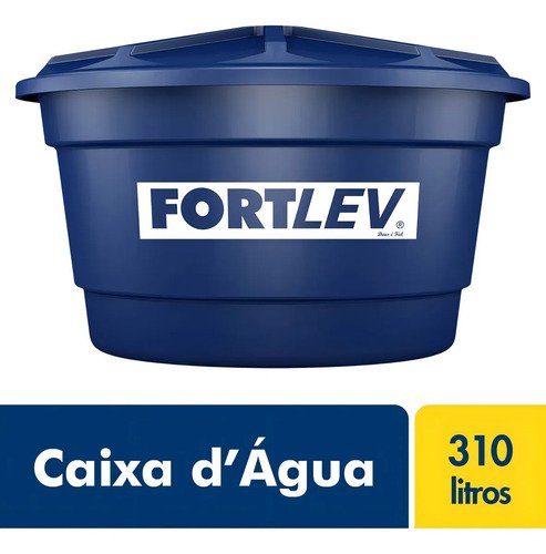 Tanque De Agua Fortlev 310l Polietileno Vertical Azul Protección Uv - Imagen 4
