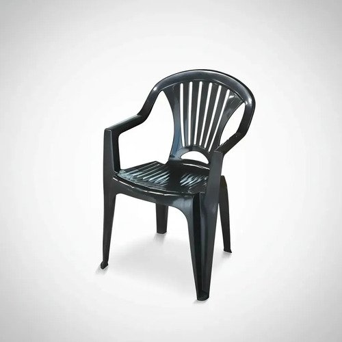 Silla Plástico Negro Resistente 150kg Uv Apilable Jardín Arqplast - Imagen 9