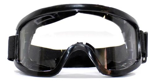 Antiparra Moto Negra Lente Transparente Armazón Negro 18 Cm X 9 Cm - Imagen 3