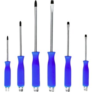 Pack De Destornilladores Parnassa Profesionales Con Punta Magnética Y Mango Ergonómico, 6 Unidades