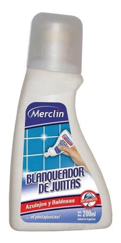 Limpiador Blanqueador Juntas Azulejos Baldosas Merclin 200ml