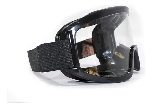 Antiparra Moto Negra Lente Transparente Armazón Negro 18 Cm X 9 Cm - Imagen 2