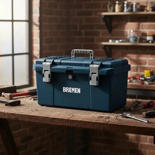 Caja De Herramientas Profesional 20p Bremen 8332 Azul Marino - Imagen 6