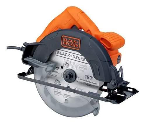 Sierra Circular 1400 W Black + Decker Cs1004 Profesional Kir Naranja