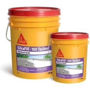 Membrana Líquida Sika Sikafill -100 Techos 20+4kg + ! Color Terracota Mate