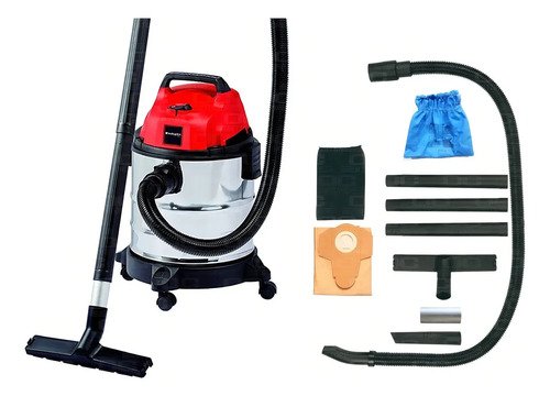 Aspiradora Industrial Einhell Expert Tc-vc 1820 S De Tambor 20 L Para Líquidos Y Sólidos Rojo/plata - Imagen 6