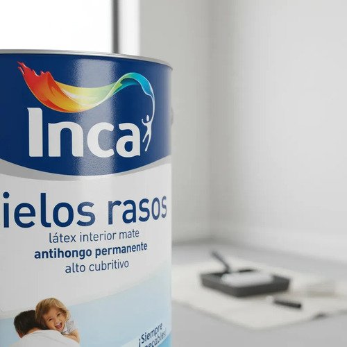 Cielos Rasos Interior Blanco Mate Látex Inca 4l Anti-h Blanco Mate - Imagen 6