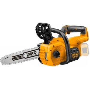 Motosierra Inalámbrica Ingco Cgsli20128 100w 30cm Sin Escobilla Color Amarillo