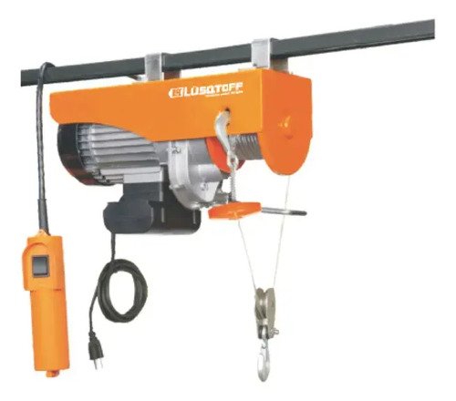 Aparejo Electrico 500 1000kg Cable Acero 12m Mando Distancia Cantidad De Cuerdas 1 Color Naranja - Imagen 4