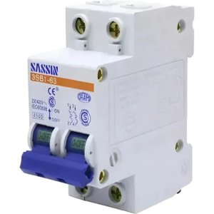 Llave Térmica Sassin 3sb1-63 Automático Bipolar 2 Polos 16 A Curva C Interruptor
