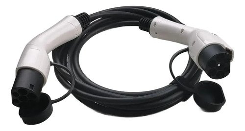 Cable De Carga Tipo 2 O Gbt Cargador Adaptador Auto Electric Blanco Con Negro - Imagen 4