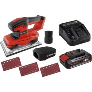 Lijadora Orbital Einhell Te-os 18/230 Li Bateria + Cargador Rojo