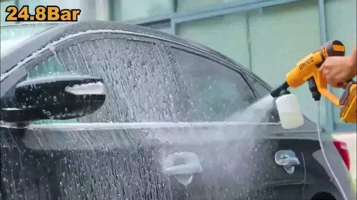 Hidrolavadora Lavadora Presión Inalámbrica Sin/ Bat Ingco Amarillo - Imagen 5