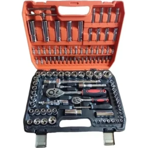 Set Caja De Dados Juego Herramientas 108 Piezas Naranja