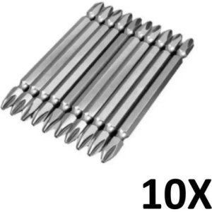 Kit De 10 Puntas Phillips Para Destornillador Startools Ph2x65l