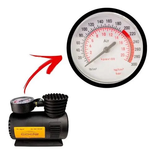 Mini Compresor De Aire De 300 Psi Y 12 V Para Neumáticos De Coche, Motocicleta Y Bicicleta, Color Negro - Imagen 4