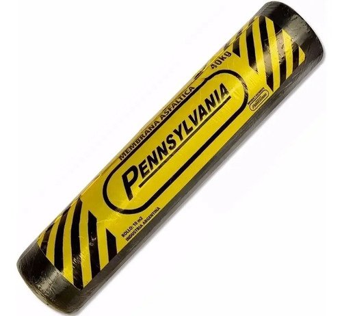 Membrana Asfaltica Pennsylvania Aluminizada 40k 4mm Espesor Negro