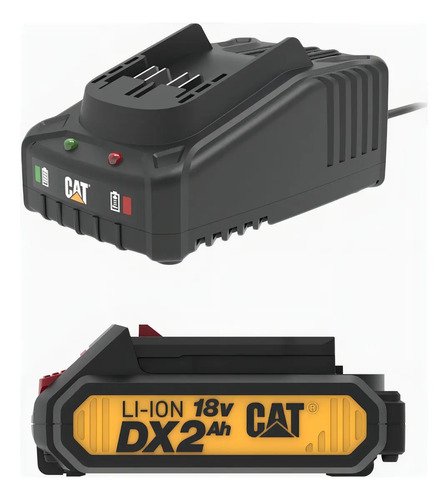 Kit Taladro Caterpillar Más Cargador ,batería De 2ah Y Maleta Negro - Imagen 4
