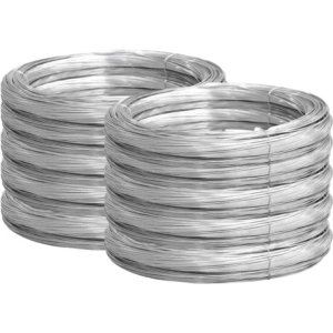 Alambre Galvanizado Calibre 14, 2,10 Mm, 10 Kilos Plateado