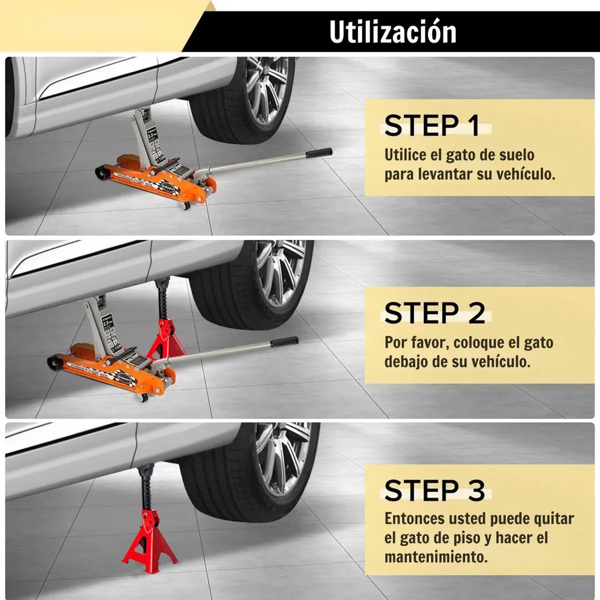 Torre De Soporte Para Auto Mcgrip De 1.5 T, Con Altura Ajustable De 28.5 A 42 Cm - Imagen 8