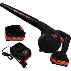 Sopladora Inalambrica Lusqtoff 2 Baterias Black Series Color Negro