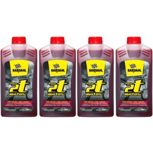 Kit Aceite Mineral 2t Para Motos Bardahl 1l X 4 Uni