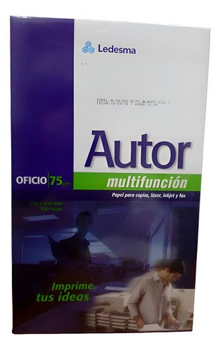 Ledesma Resmas A4 Autor 500 Hojas 75 Gramos 216x356mm Color Blanco - Imagen 7