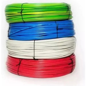 Cable 2mm Rollo 50 Metros Rojo Azul Tierra - Tyt